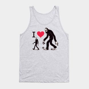 I Love Monsters, Cryptids, and Creepypasta Tank Top